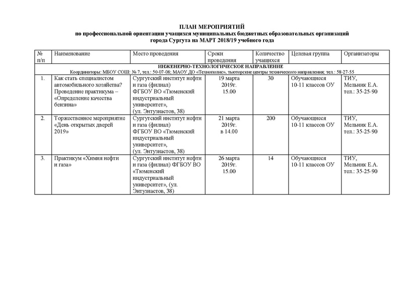 Файл:План работы по профориентационной работе на март 2018-19 уч.год.pdf