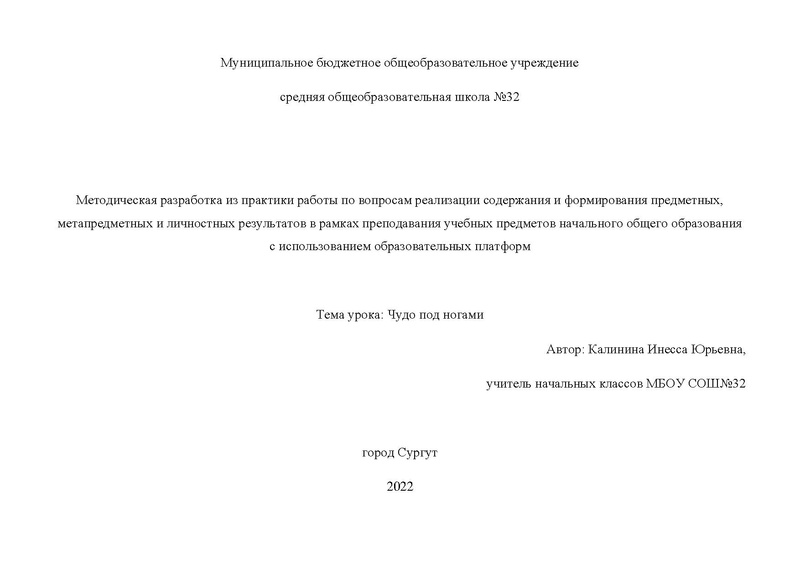 Файл:Чудо под ногами - конспект дистанционного урока.pdf
