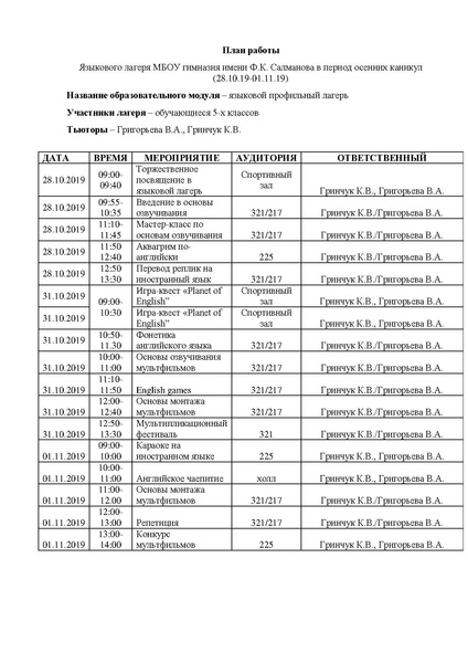 Файл:План работы языкового лагеря 2019-20 уч.год.pdf