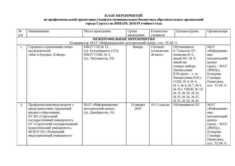 Файл:План работы по профориентационной работе на январь 2018-19 уч.год.pdf